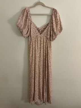 knee length dresses for ladies Rixo Meg Leopard Midi Dress Leopard Polka Dot main image 0
